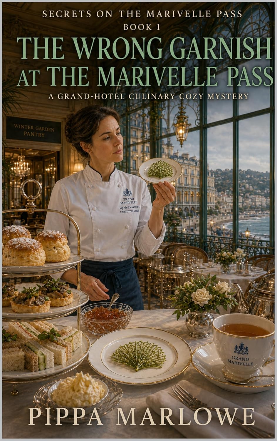 Cover of The Wrong Garnish at the Marivelle Pass by Pippa Marlowe, Book 1